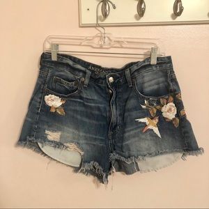 American Eagle Embroidered shorts